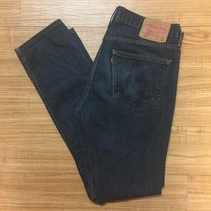 Men's Levi's 508 W:33 L:34 Slim Taper Dark Wash